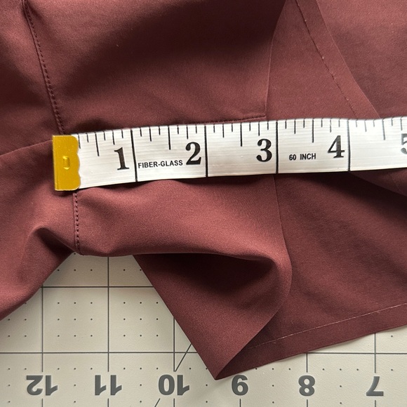 On Running Women's Black and Burgundy Athletic Shorts - Picture 5 of 9